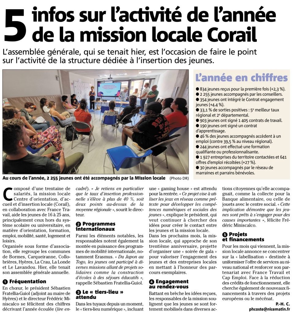 Article Var Matin 06 Juin 2024 sur notre Assemblée Générale