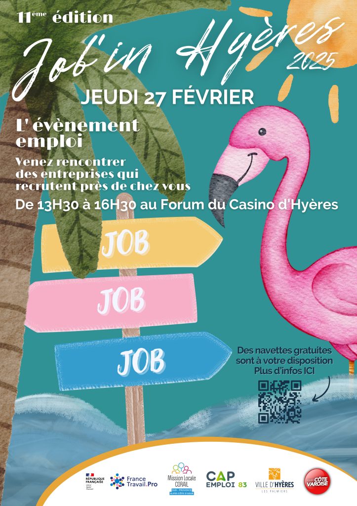 Affiche Forum Job'In Hyères 2025