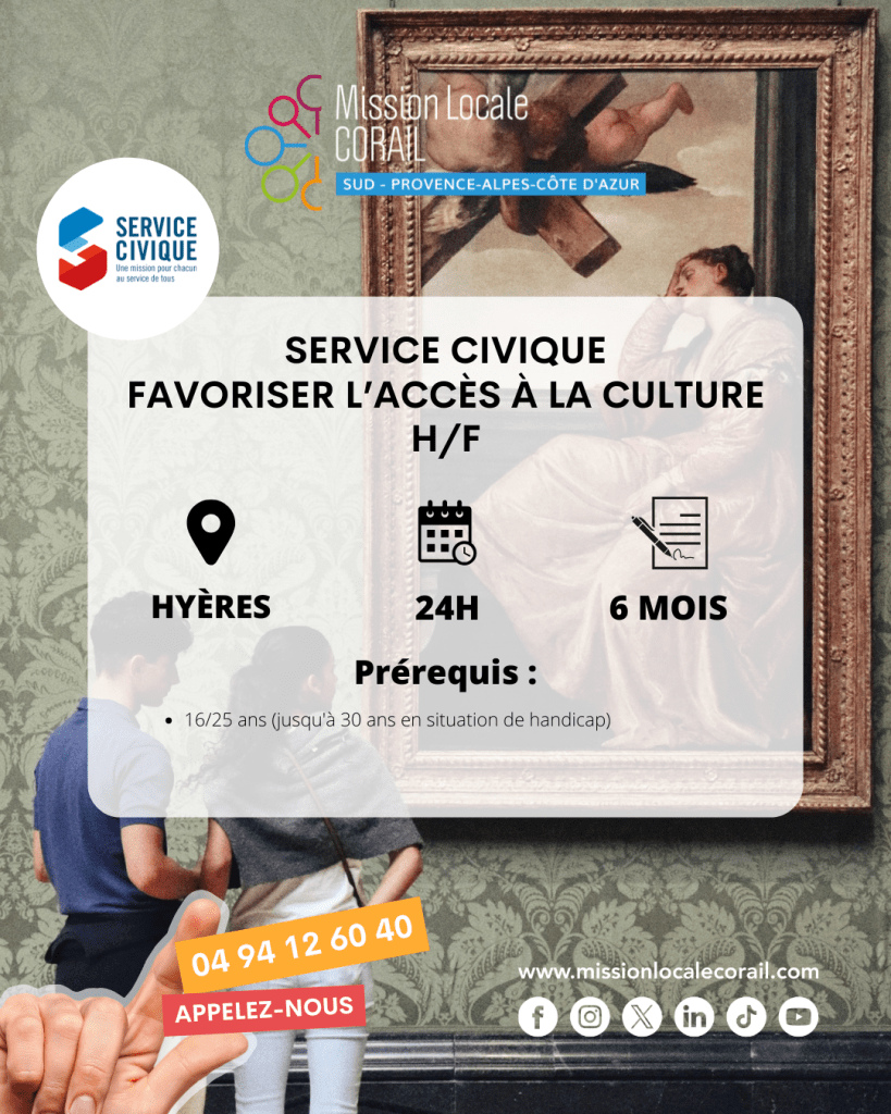 Offre d'emploi Service Civique : Favoriser l'accès à la culture